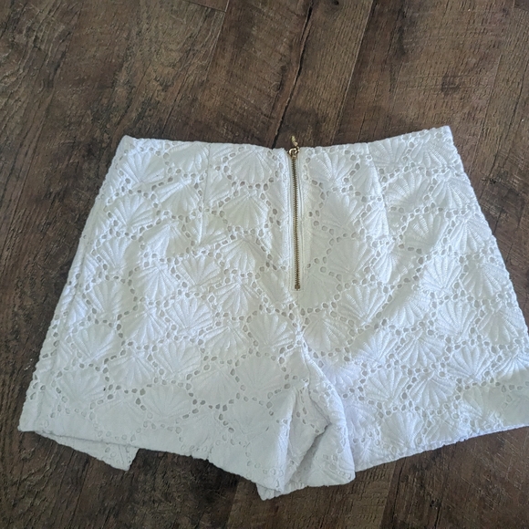 Lilly Pulitzer Marii White Eyelet Skort seashell size 4 - Picture 4 of 6
